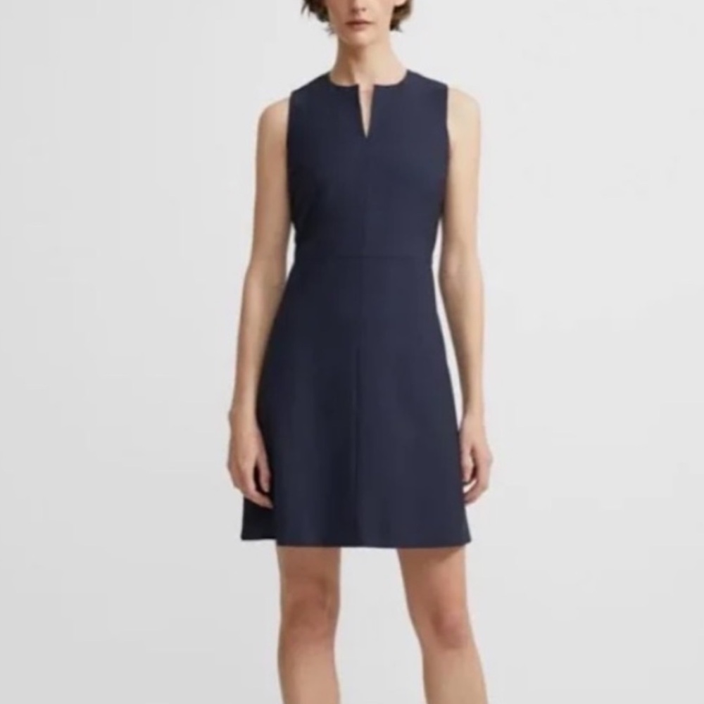 Theory Navy A-Line Mini Dress